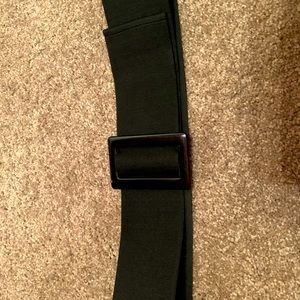 Slip buckle wide Black belt